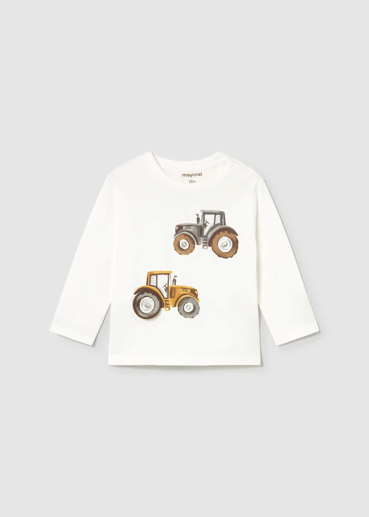 MAYORAL INTERACTIVE FARM SHIRT - CREAM