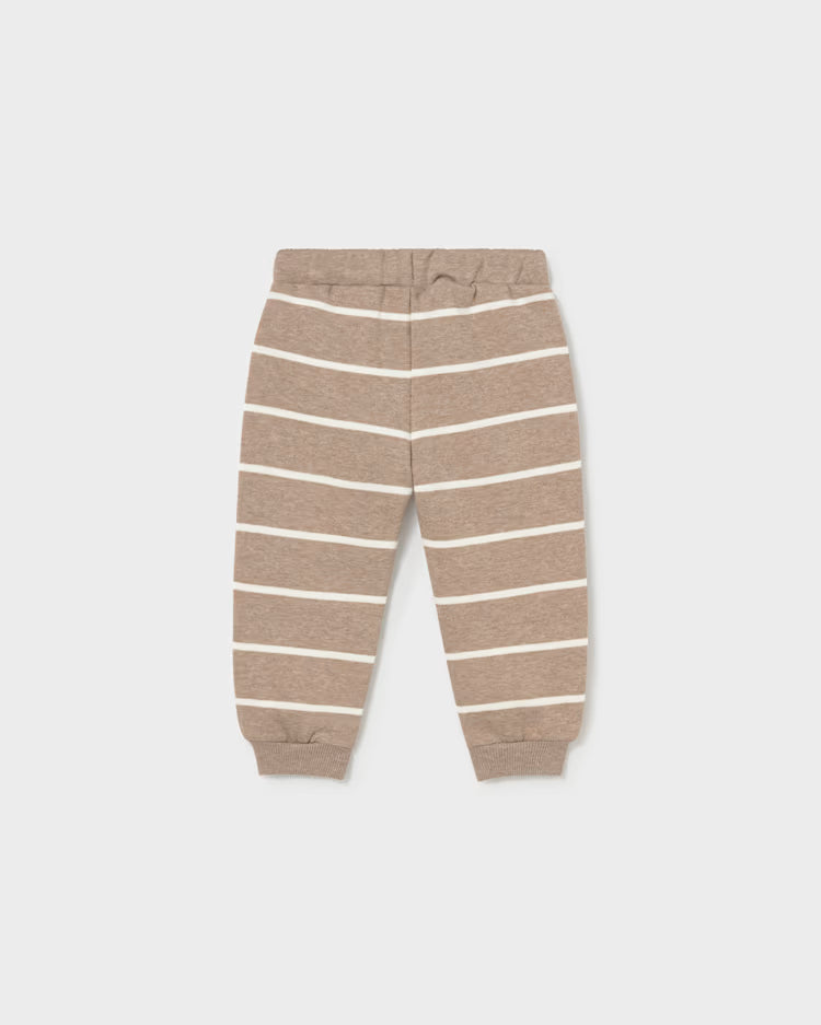 MAYORAL STRIPED JOGGER - TRUFFLE