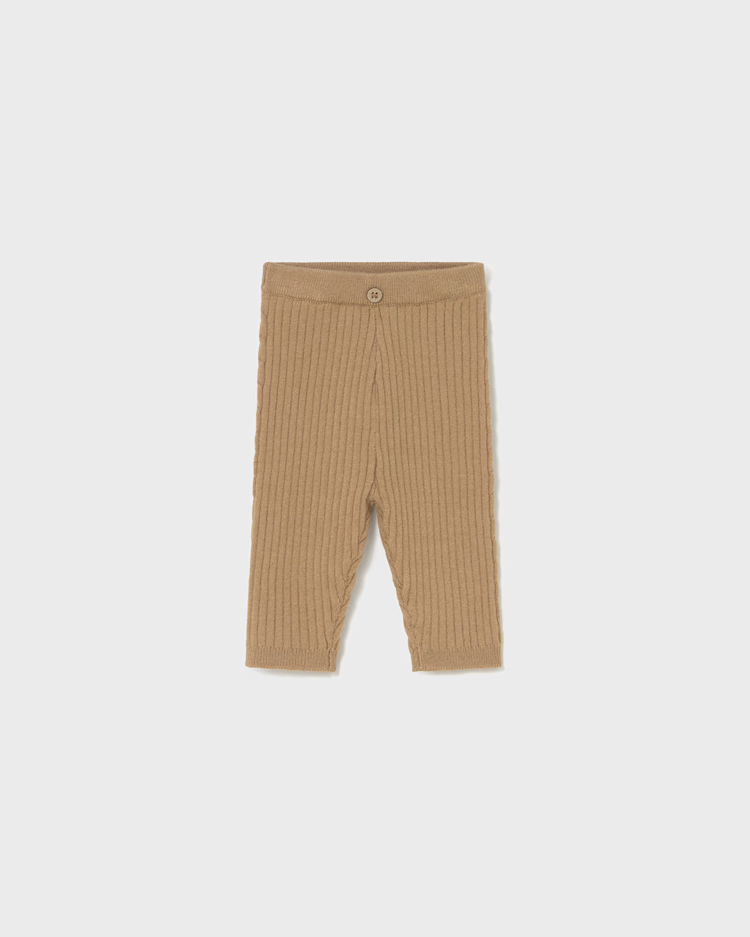 MAYORAL KNIT LEGGINGS - TOFFEE