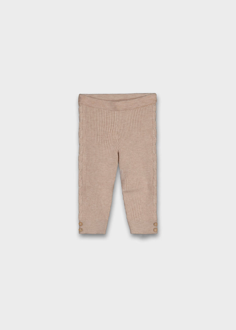 MAYORAL KNIT LEGGINGS - HEATHER TOFFEE