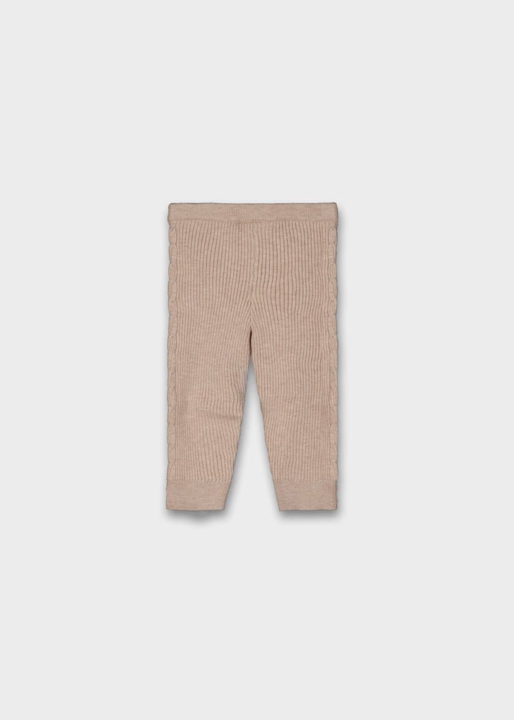 MAYORAL KNIT LEGGINGS - HEATHER TOFFEE