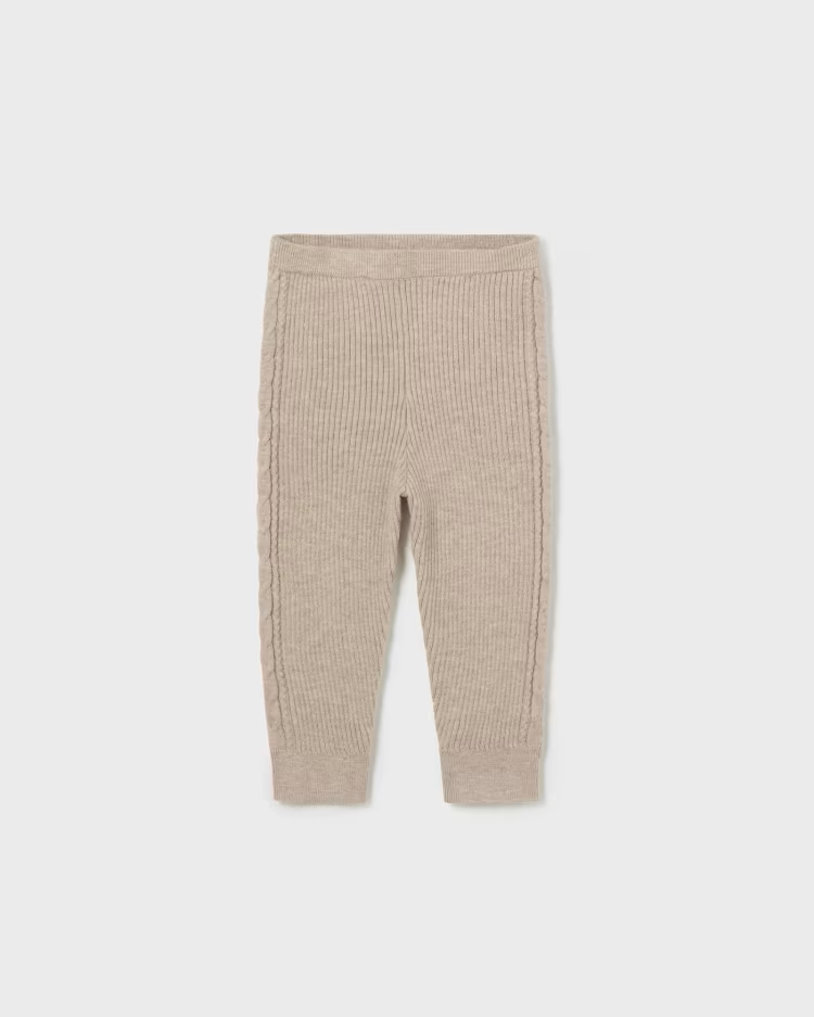 MAYORAL KNIT LEGGINGS - SAND