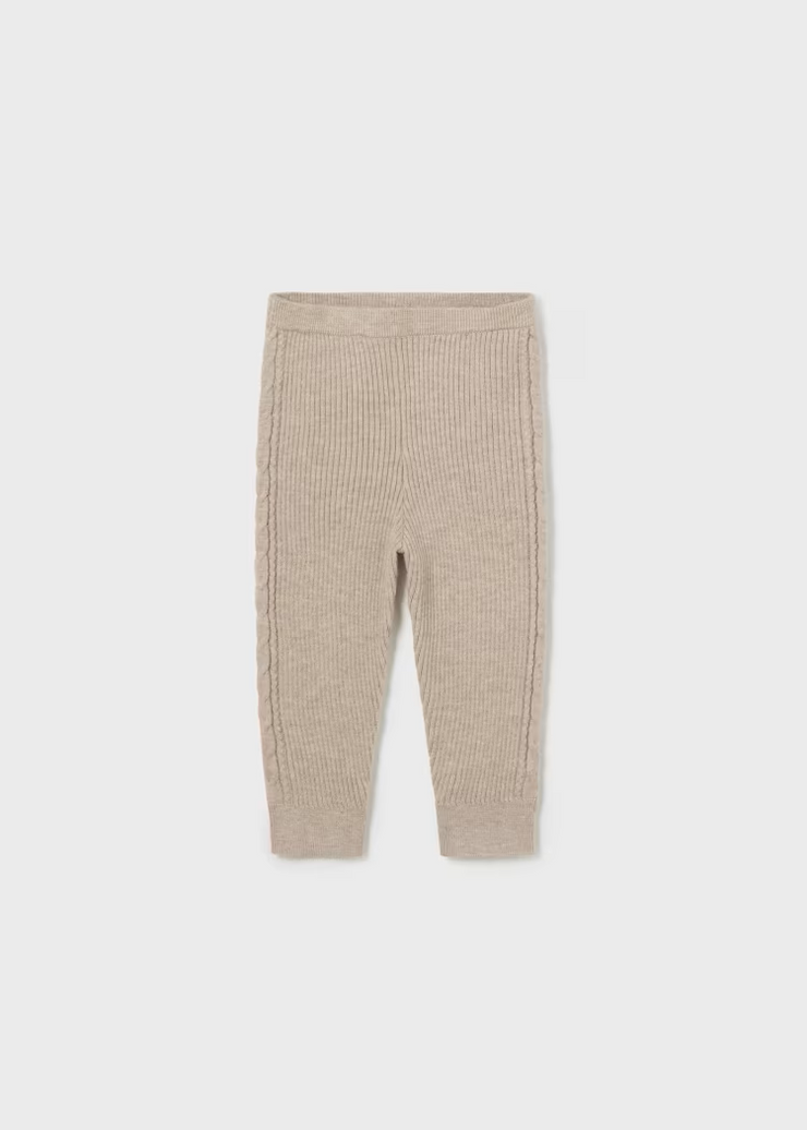 MAYORAL KNIT LEGGINGS - SAND