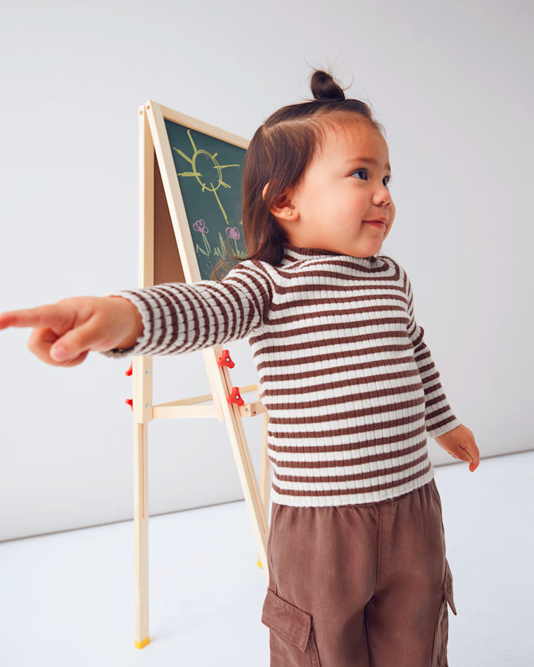 MAYORAL STRIPED MOCKNECK - TERRACOTTA