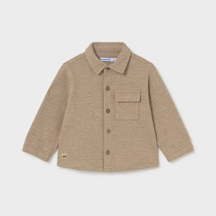 MAYORAL KNIT JACKET - TRUFFLE