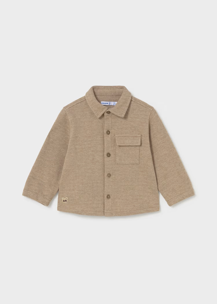 MAYORAL KNIT JACKET - TRUFFLE