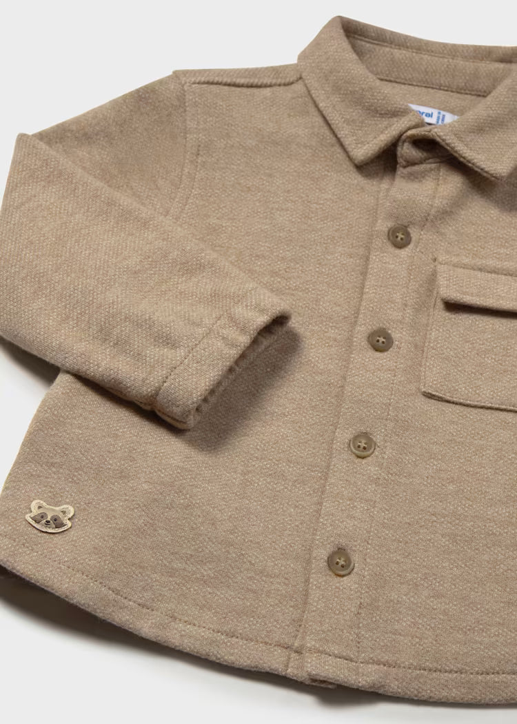 MAYORAL KNIT JACKET - TRUFFLE