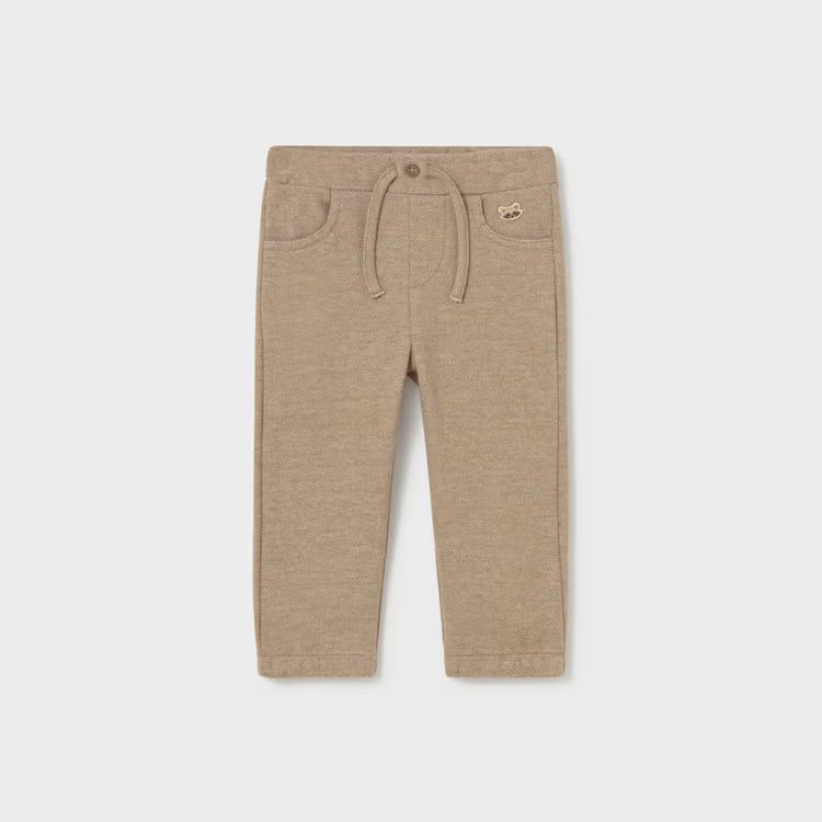 MAYORAL BABY KNIT PANTS - TRUFFLE