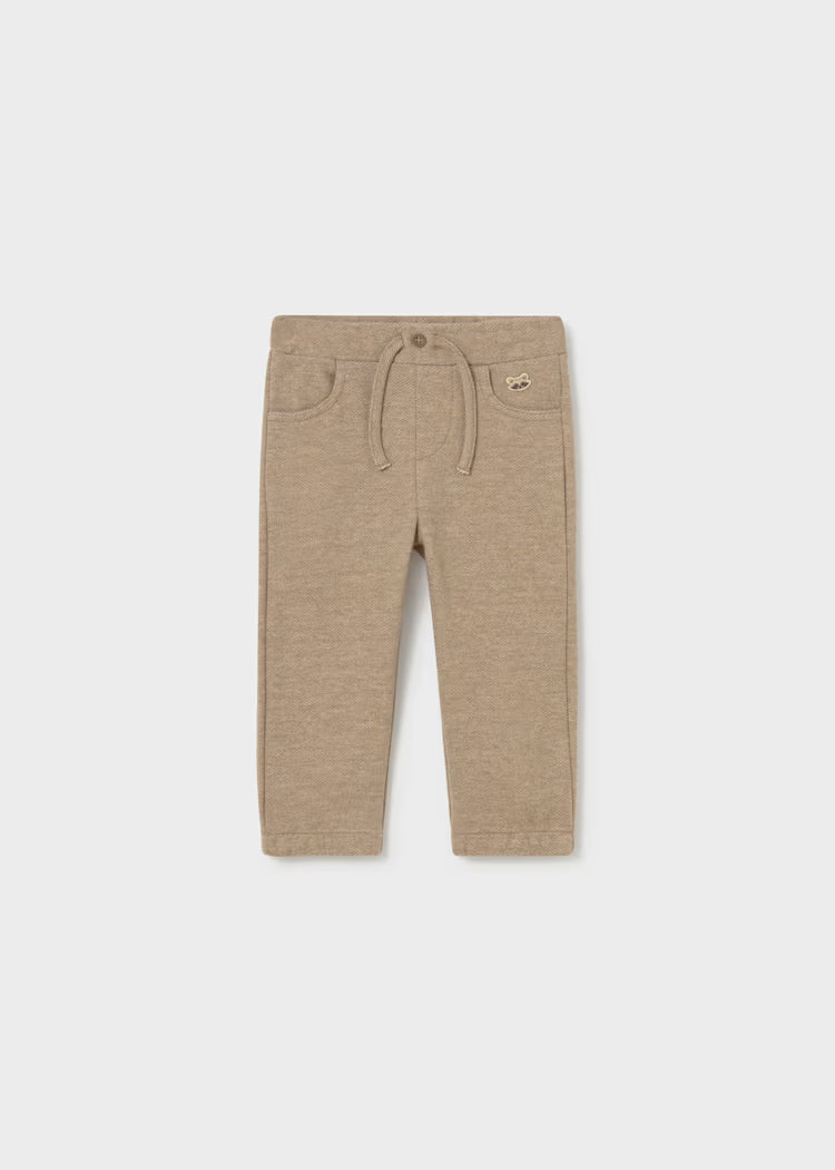 MAYORAL BABY KNIT PANTS - TRUFFLE