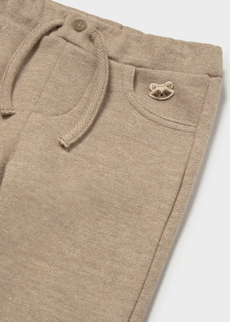 MAYORAL BABY KNIT PANTS - TRUFFLE