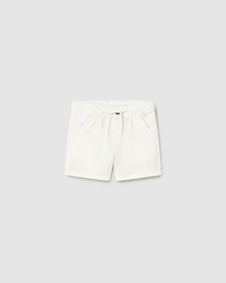 MAYORAL LINEN SHORTS - NATURAL