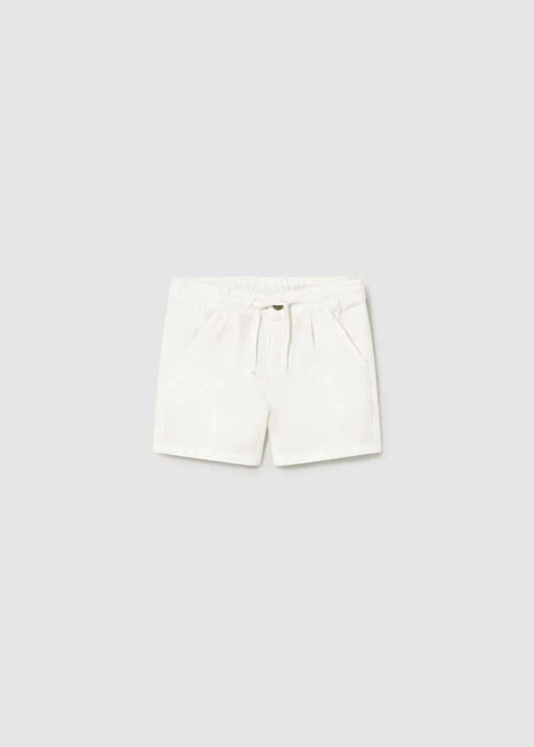 MAYORAL LINEN SHORTS - CREAM