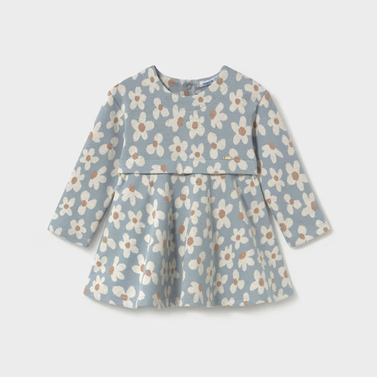 MAYORAL PRINTED DRESS - BLUE