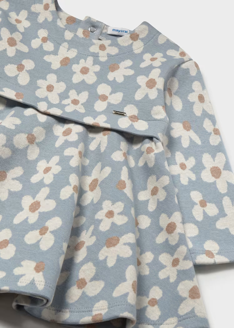 MAYORAL PRINTED DRESS - BLUE