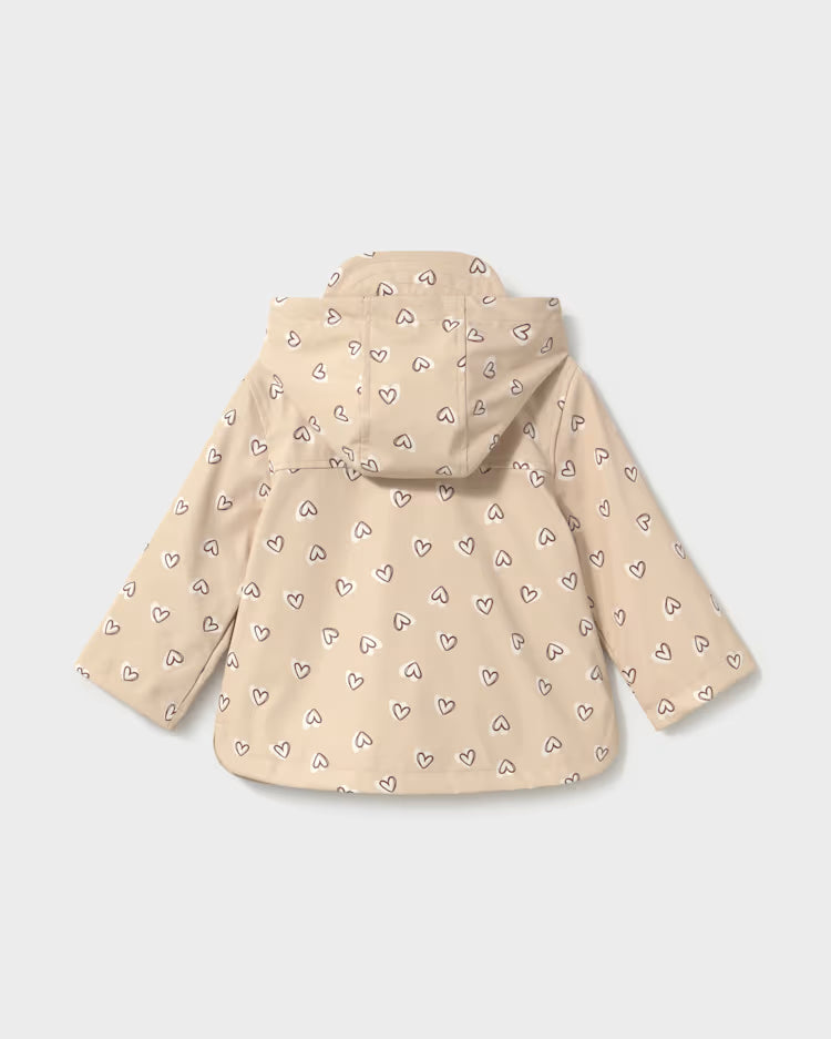 MAYORAL PRINTED RAINCOAT - BEIGE