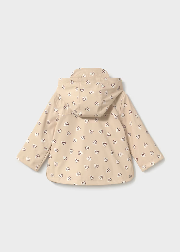 MAYORAL PRINTED RAINCOAT - BEIGE