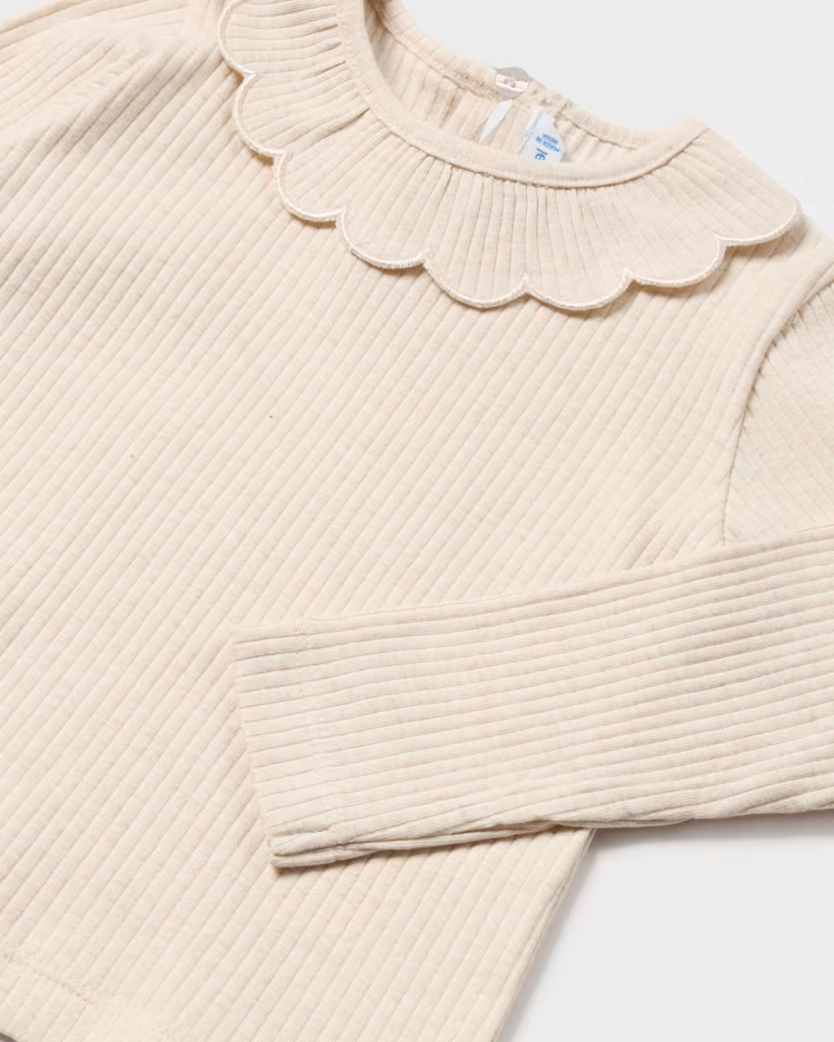 MAYORAL RIBBED SHIRT - MILK