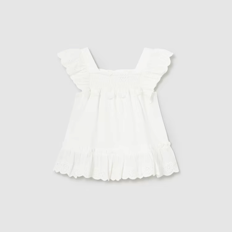 MAYORAL RUFFLED TOP - WHITE