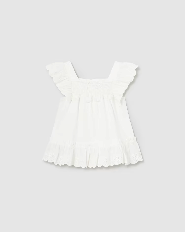 MAYORAL RUFFLED TOP - WHITE