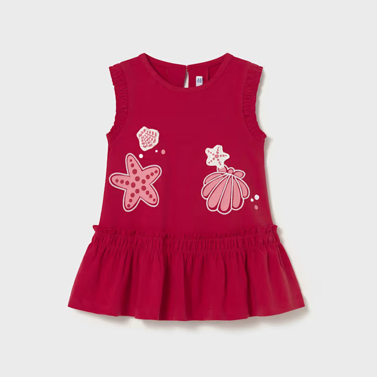 MAYORAL PRINTED DRESS - RED