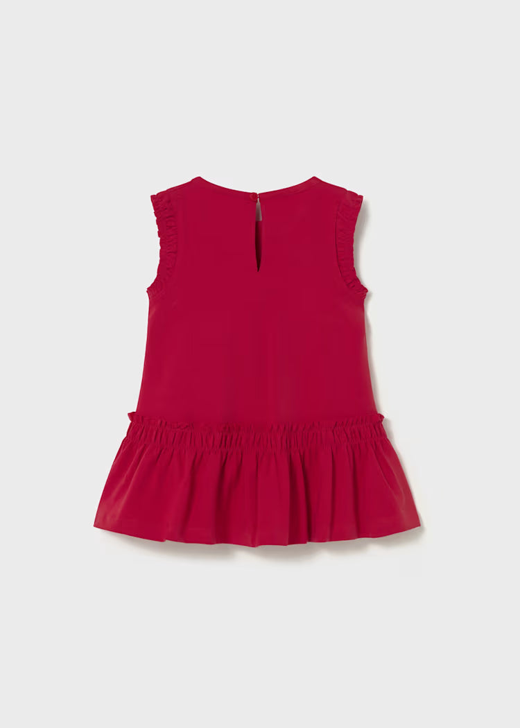 MAYORAL PRINTED DRESS - RED