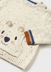 MAYORAL SPECKLE KNIT SWEATER - OATMEAL
