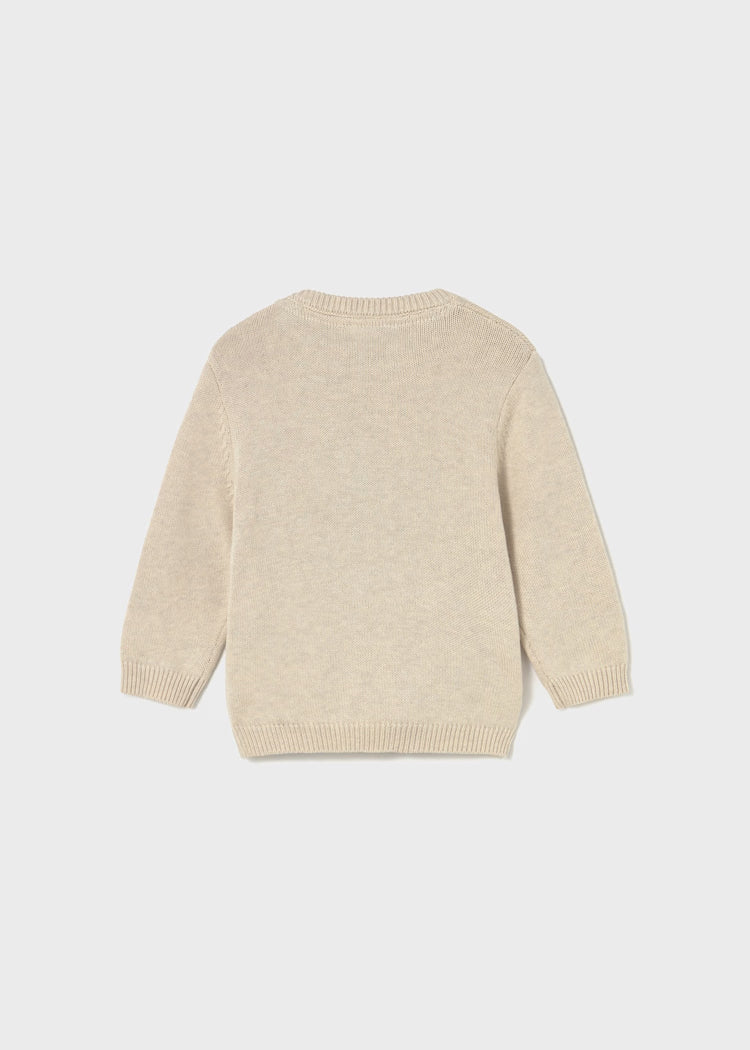 MAYORAL PRINTED KNIT SWEATER - OAT
