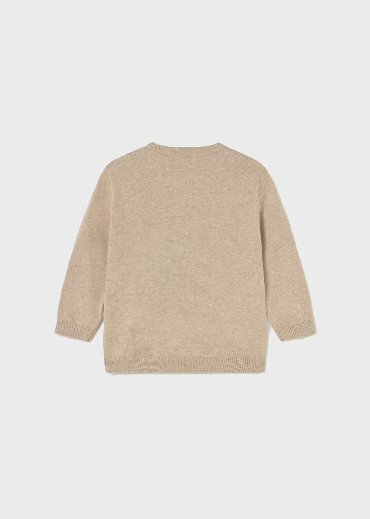 MAYORAL GRAPHIC KNIT PULLOVER - BRIGHT BEIGE