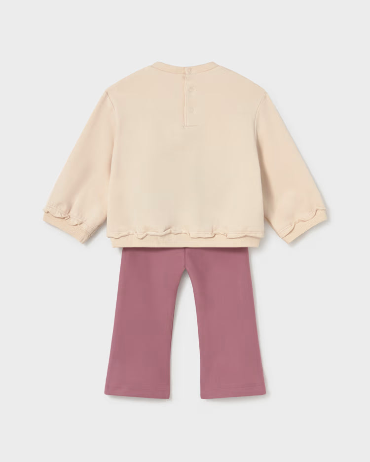 MAYORAL SWEATSHIRT + PANT SET - VIOLET