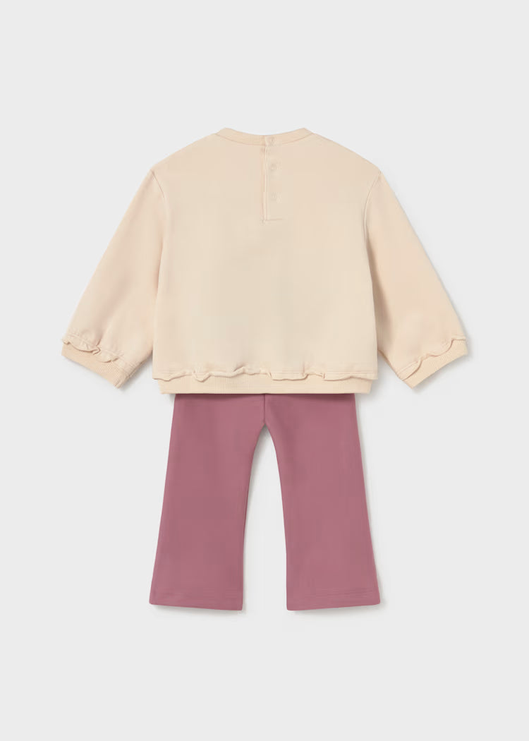 MAYORAL SWEATSHIRT + PANT SET - VIOLET