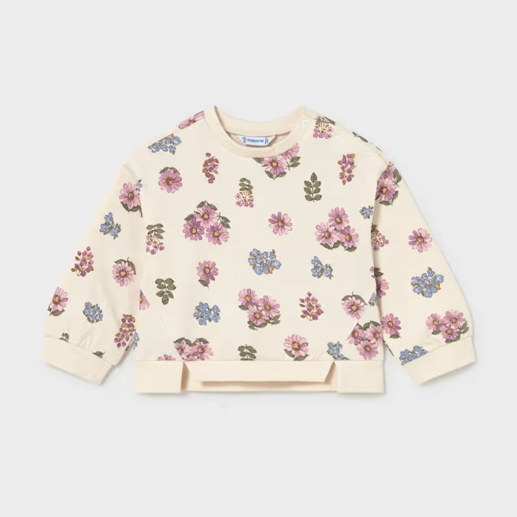 MAYORAL PRINTED SWEATSHIRT - CREAM