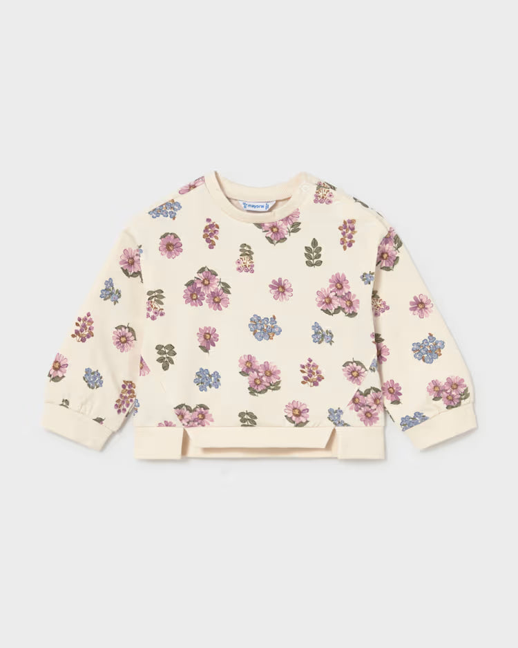 MAYORAL PRINTED SWEATSHIRT - CREAM