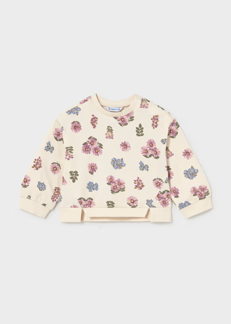 MAYORAL PRINTED SWEATSHIRT - CREAM