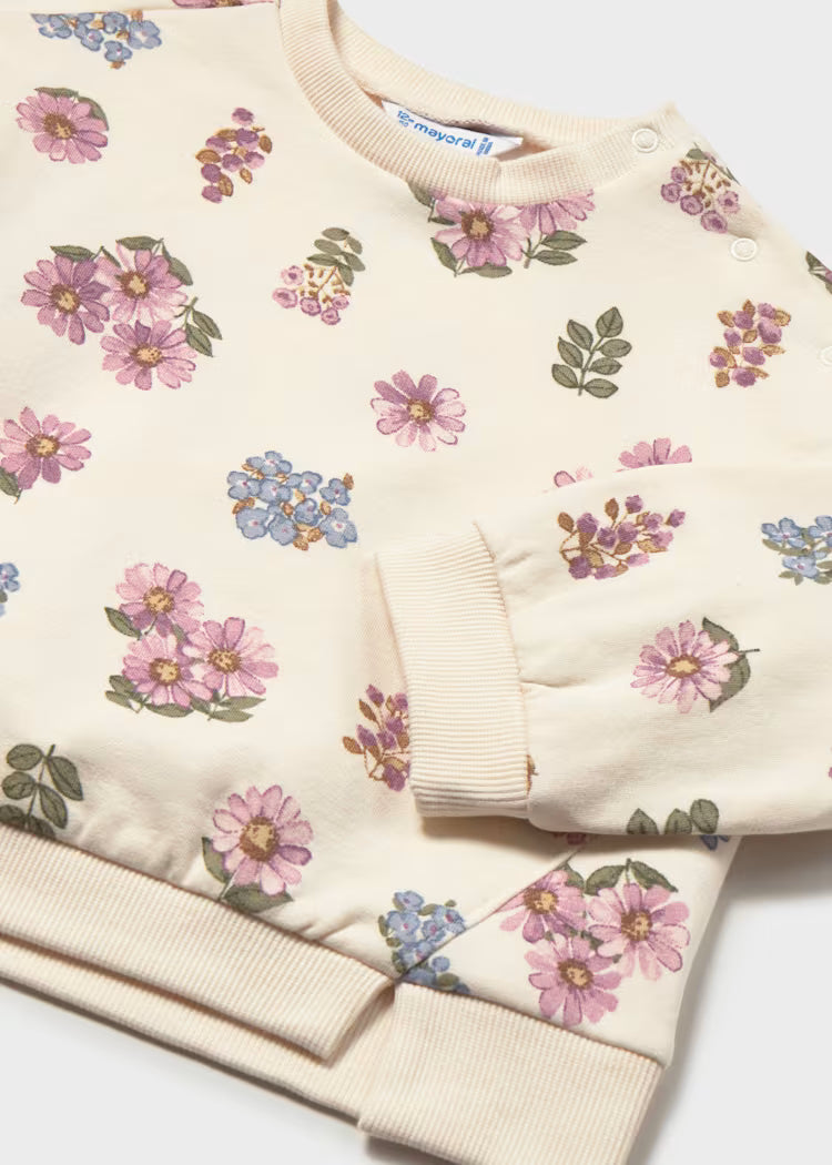 MAYORAL PRINTED SWEATSHIRT - CREAM