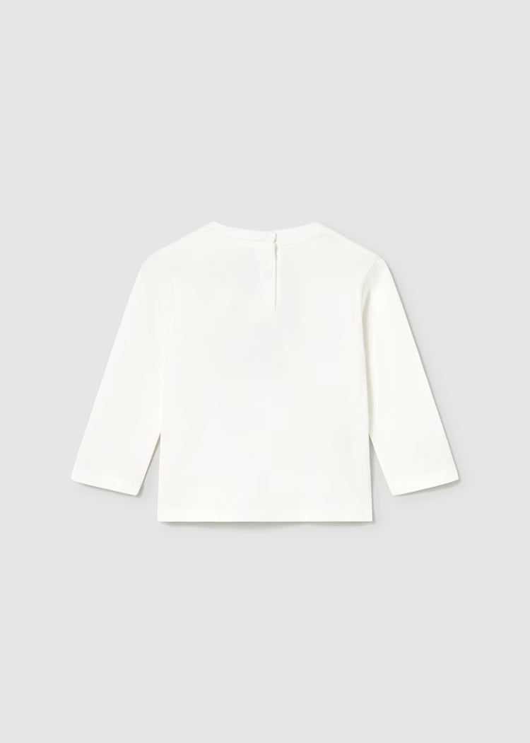 MAYORAL PRINTED LONG SLEEVE - IVORY