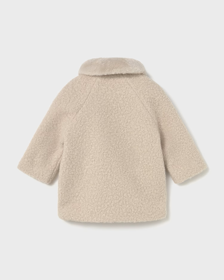 MAYORAL SHEARLING COAT - SAND