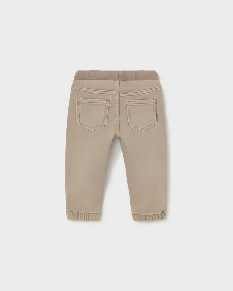 MAYORAL DRAWSTRING TWILL PANT - BEIGE