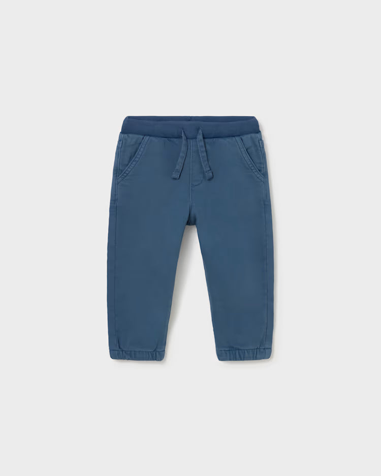 MAYORAL DRAWSTRING TWILL PANT - INDIGO