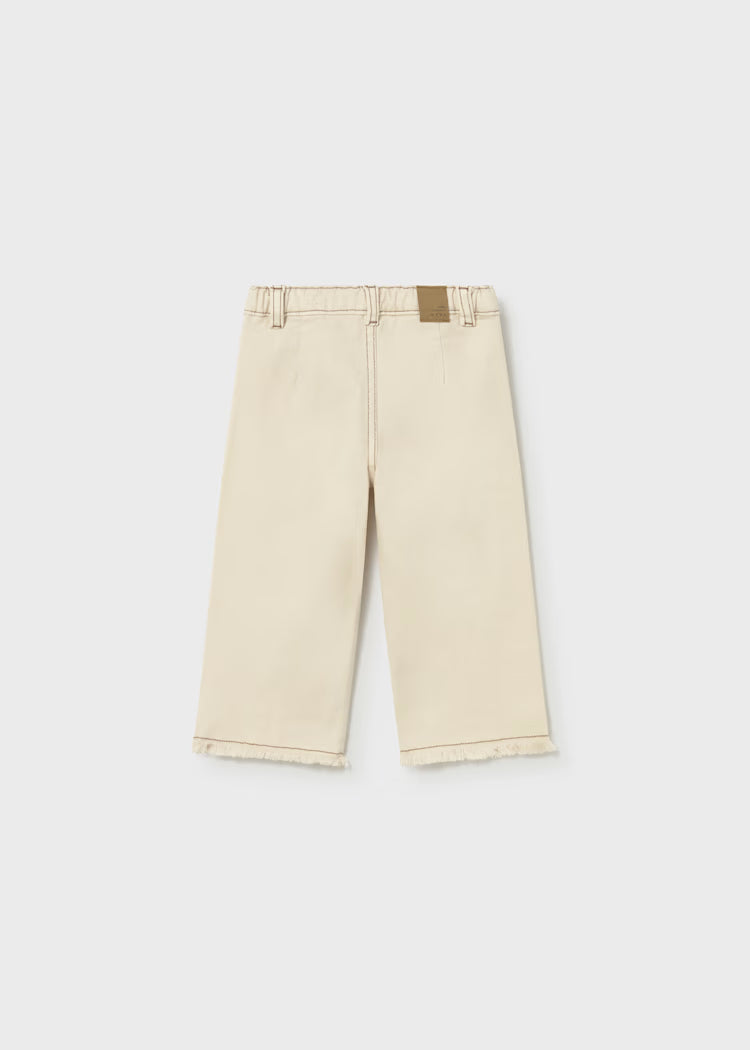 MAYORAL WIDE LEG TWILL PANTS - CHICKPEA