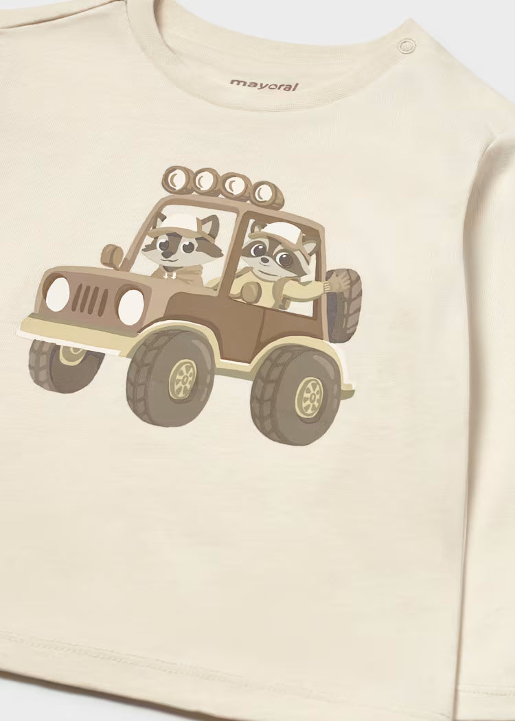 MAYORAL PRINTED LONG SLEEVE - TOFU