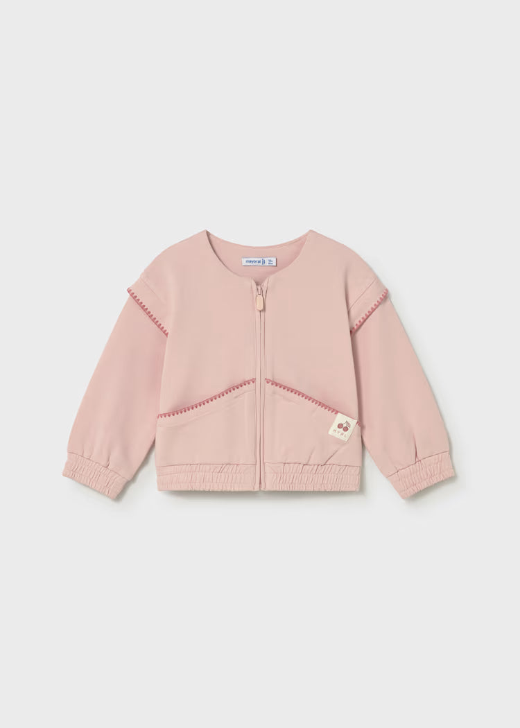 MAYORAL BABY ZIP UP - PEONY