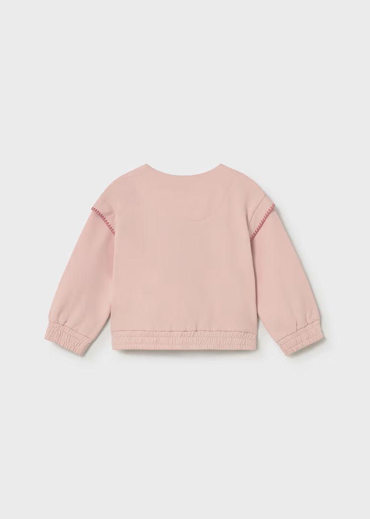 MAYORAL BABY ZIP UP - PEONY