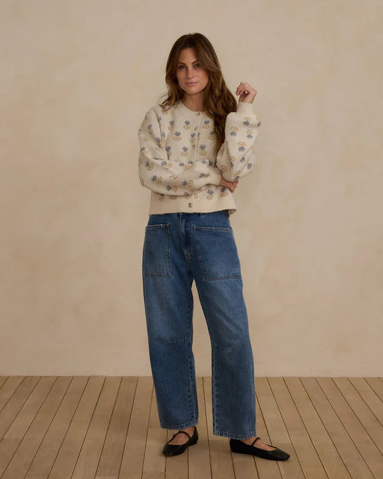 RYLEE + CRU BARREL PANT - INDIGO