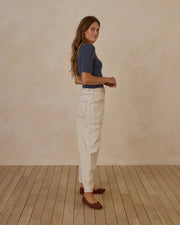 RYLEE + CRU BARREL PANT - NATURAL