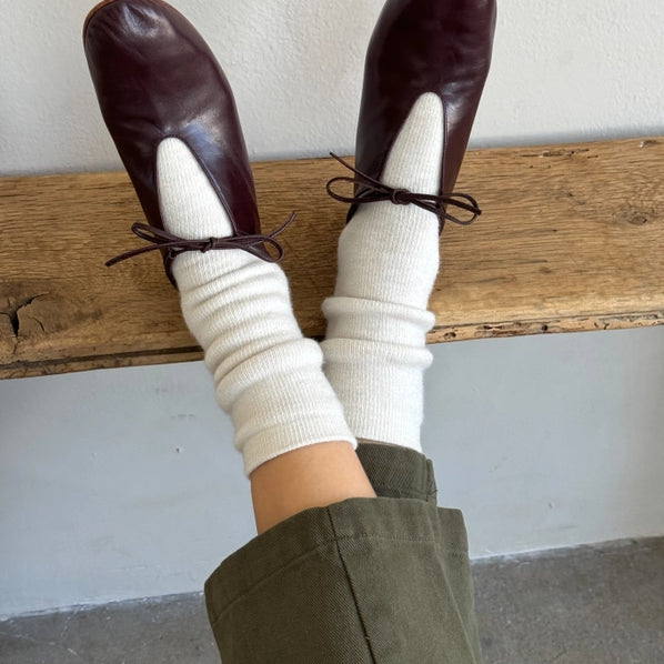 LE BON SHOPPE CAMPER SOCKS - OATMEAL