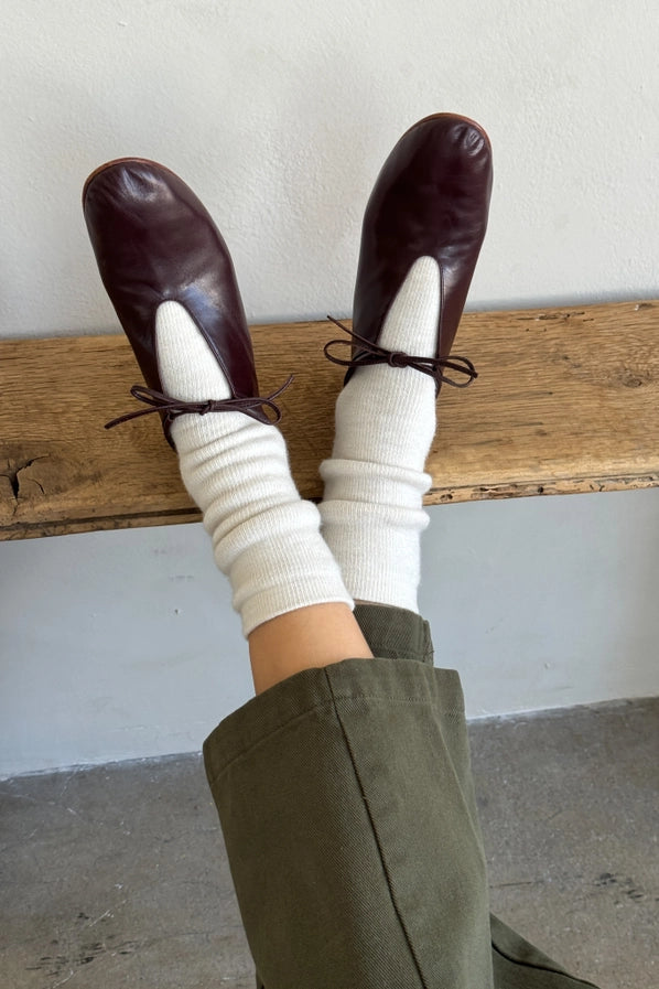 LE BON SHOPPE CAMPER SOCKS - OATMEAL