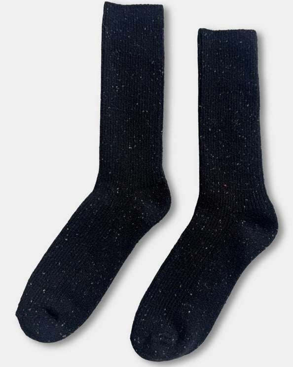 LE BON SHOPPE SNOW SOCKS - BLACK
