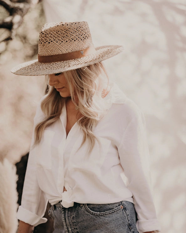 WEST VON CLEO WOODGRASS HAT - NATURAL