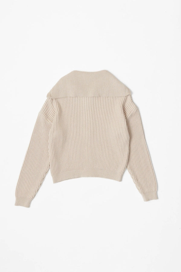 THE ADDISON SWEATER - BEIGE MIX