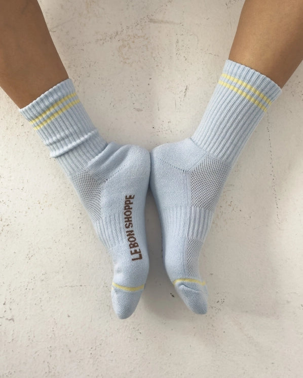 LE BON SHOPPE BOYFRIEND SOCKS - PASTEL SKY